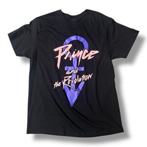 Black Graphic Prince and The Revolution Short-Sleeve Tee